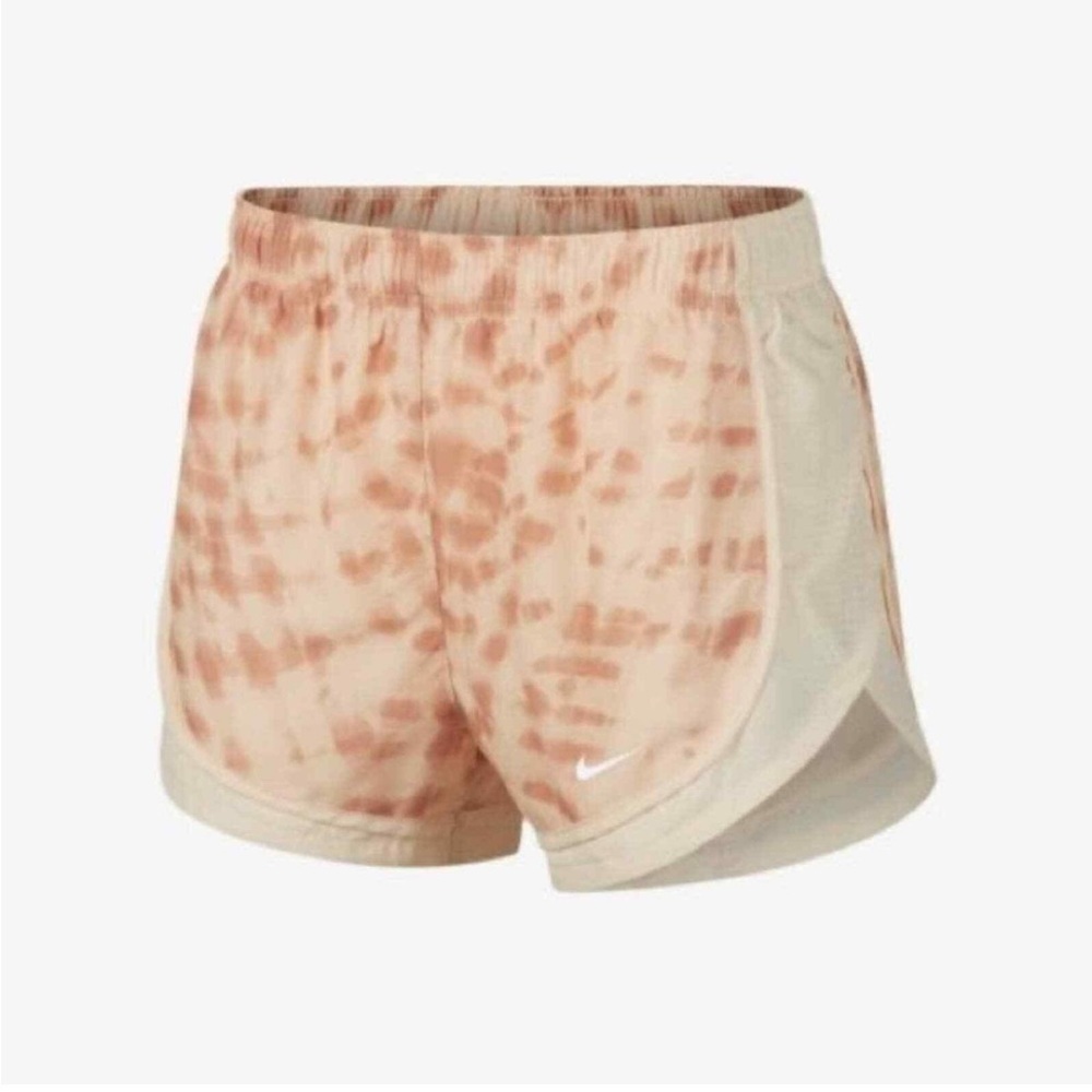 Nike Tempo Dri Fit Printed Spotted Running Orange Athletic Shorts XL